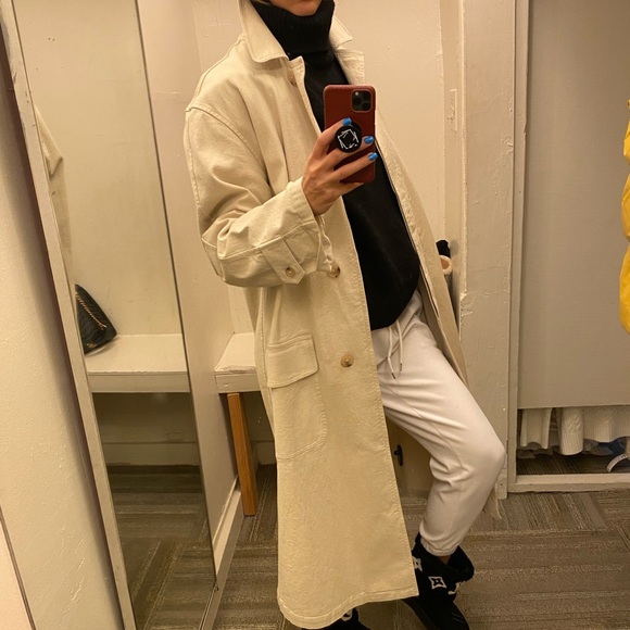 Nili Lotan Beige Trench Coat M - Picture 1 of 3